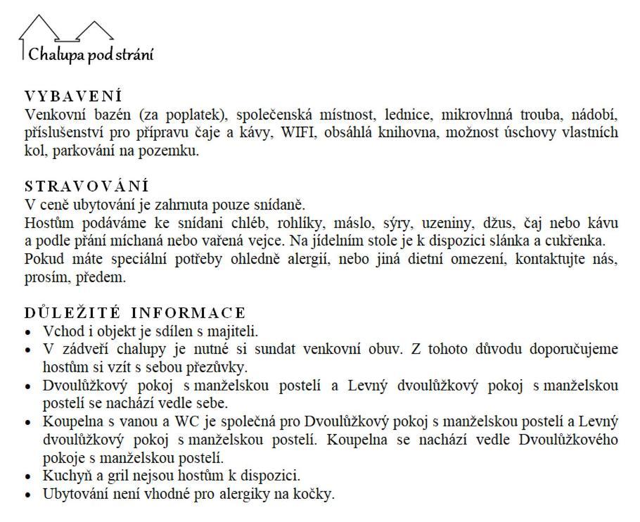 Chalupa Pod Strani Teleci Экстерьер фото